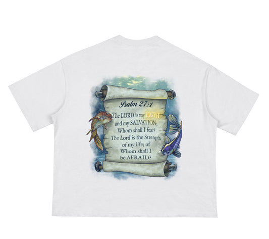 Fearless in the Lord's Light Boxy Tee (White)